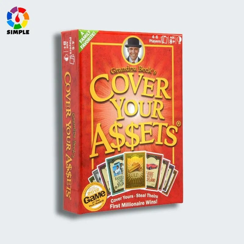 Grandpa Beck s Cover Your Assets Card Game Карточная игра Настольная игра