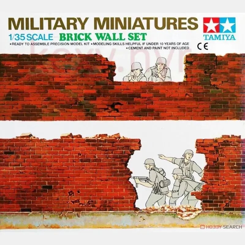 Tamiya 35028 1/35 Набор кирпичных стен военные миниатюры