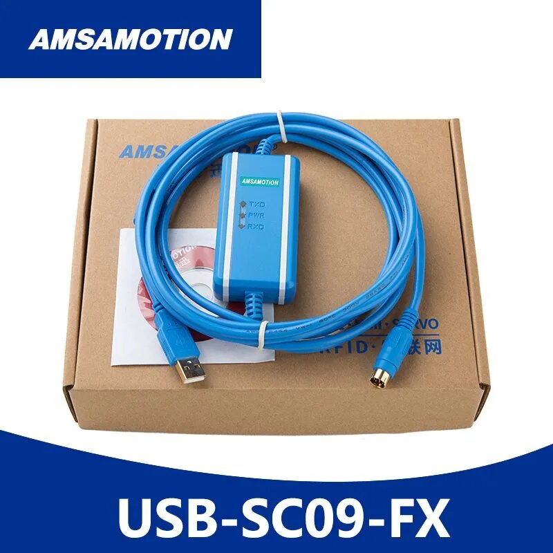 Кабель для программирования USB-SC09-FX подходит для ПЛК Mitsubishi серии FX