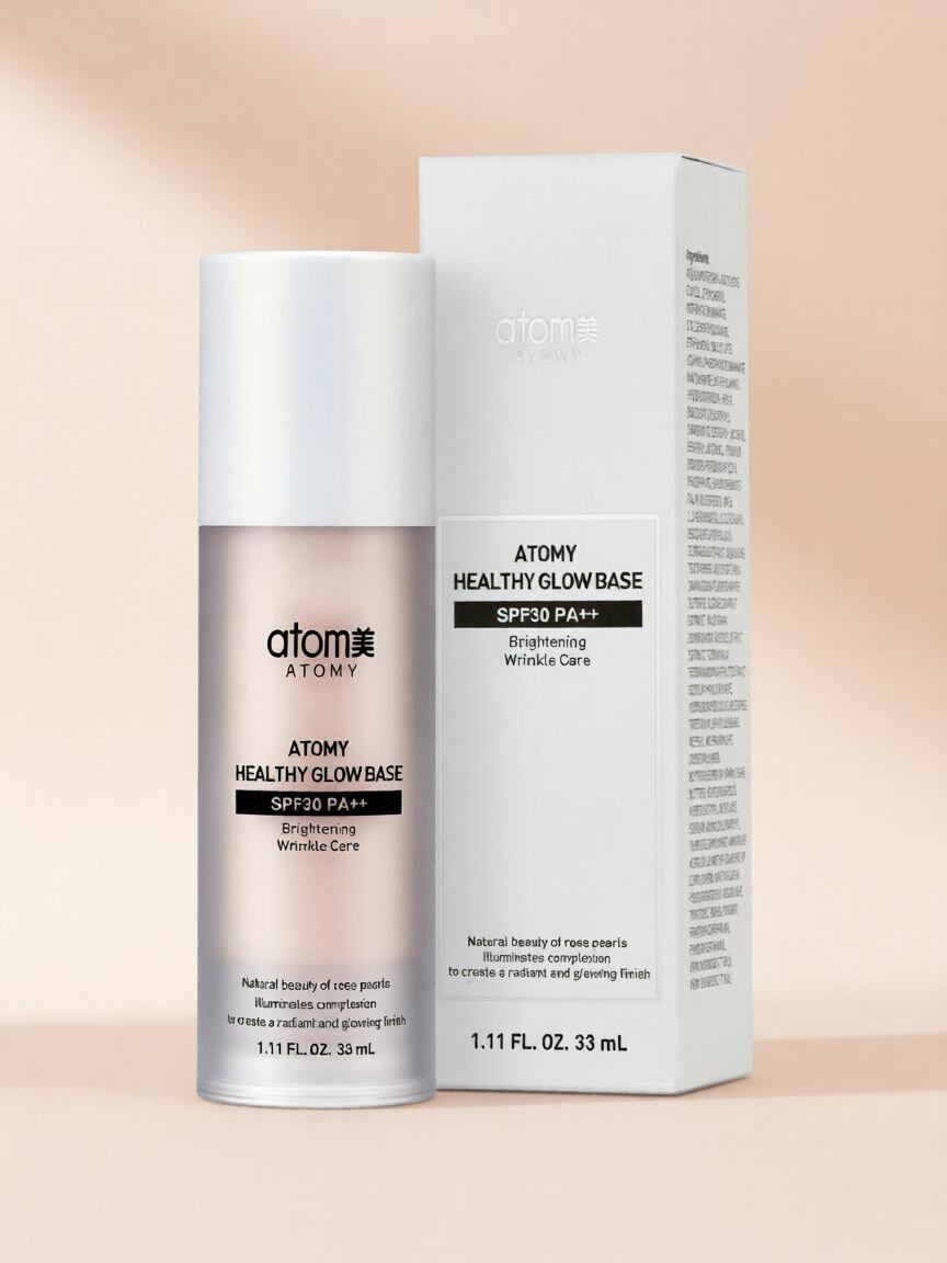 Атоми(Atomy) Хэлси Глоу база под макияж,33 мл,(Корея), SPF30+, для всех типов кожи