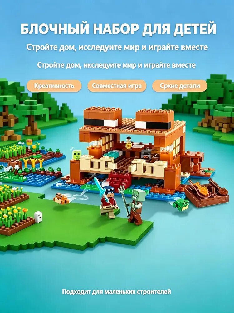 Конструктор Minecraft Лягушачий домик 21256