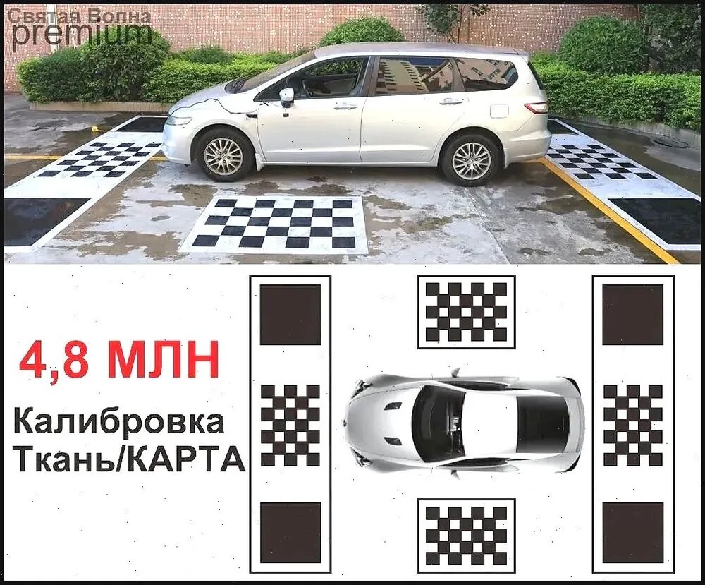 Калибровочная ткань для точной настройки панорамной системы камер автомобиля DV600AI DV700AI