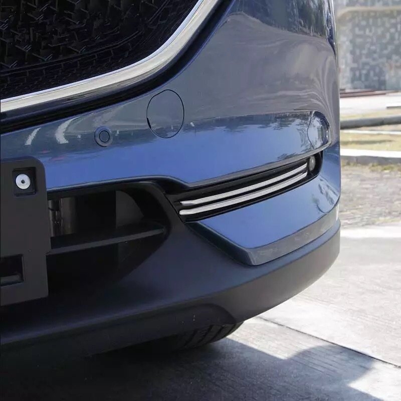 Накладки на передние противотуманные фары Mazda CX-5/ Мазда CX-5 2018-2021 г. в