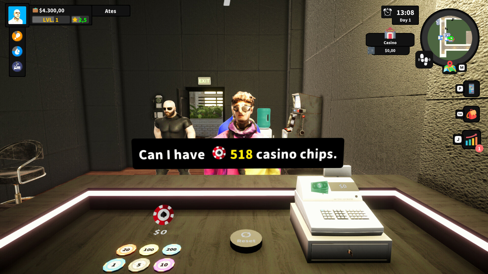 Casino Management Simulator PC Steam Ключ • Активация Steam • регион Весь мир