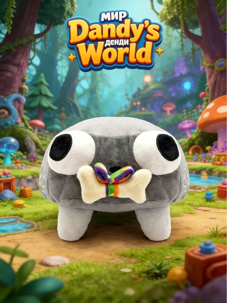 Dandy's World Мир Денди Мягкая Игрушка Pebble 25cm, Персонаж игры