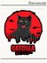 Термонаклейка для одежды и аксессуаров DTF-печать Catzilla