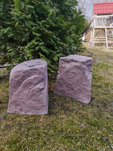 Изображение товара Камень искусственный валун 25х25х40 см красный на оголовок