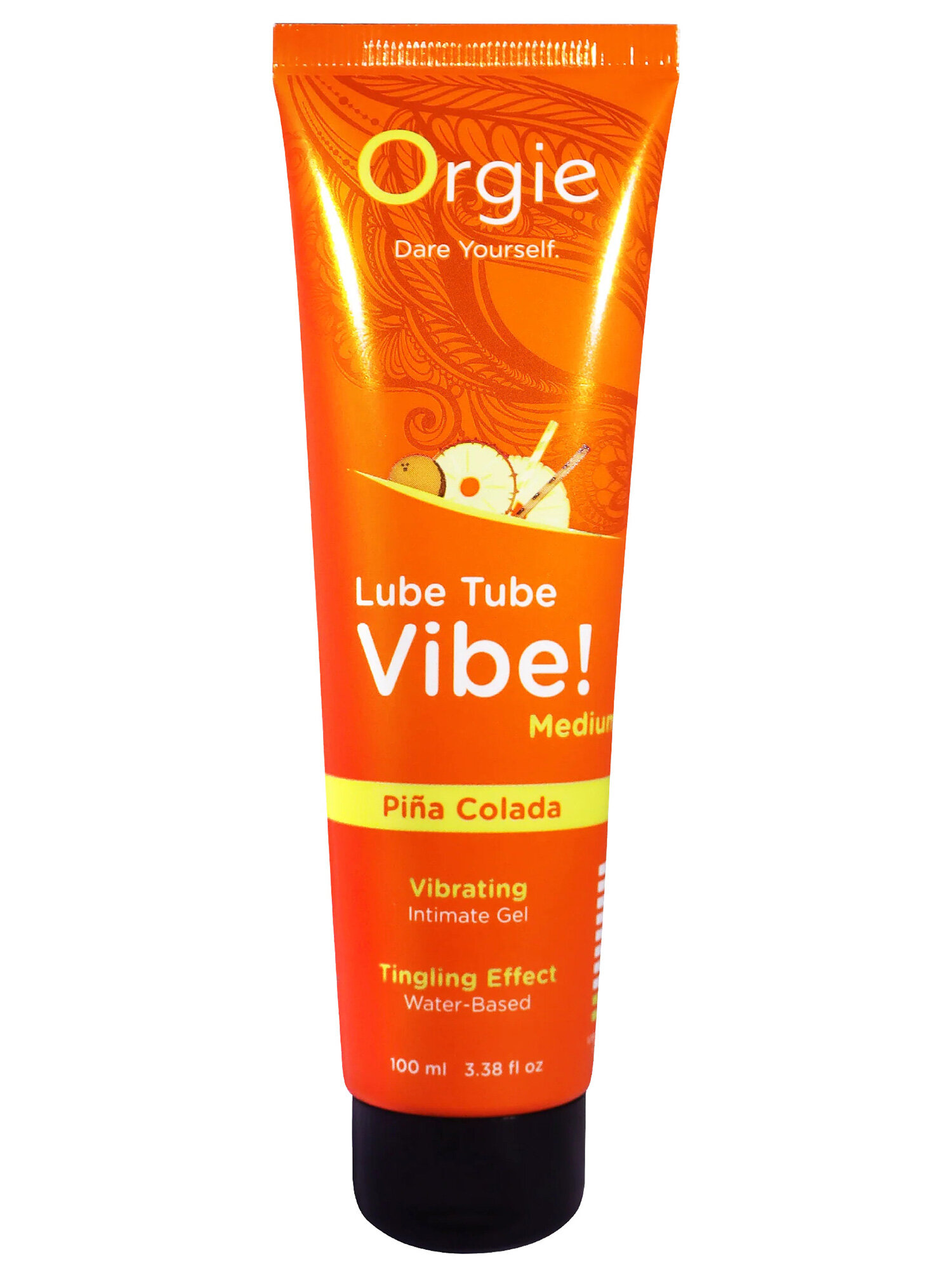 Гель с эффектом вибрации Orgie Lube Tube Vibe Medium Pina Colada, 100 мл