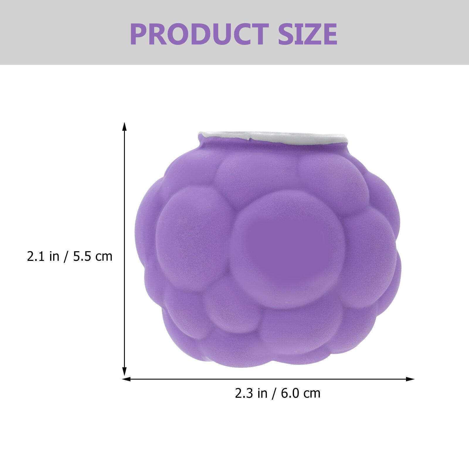 Игрушка Для Собак Фиолетовый Мяч Из Упругого Материала 6X6X5.5Cm