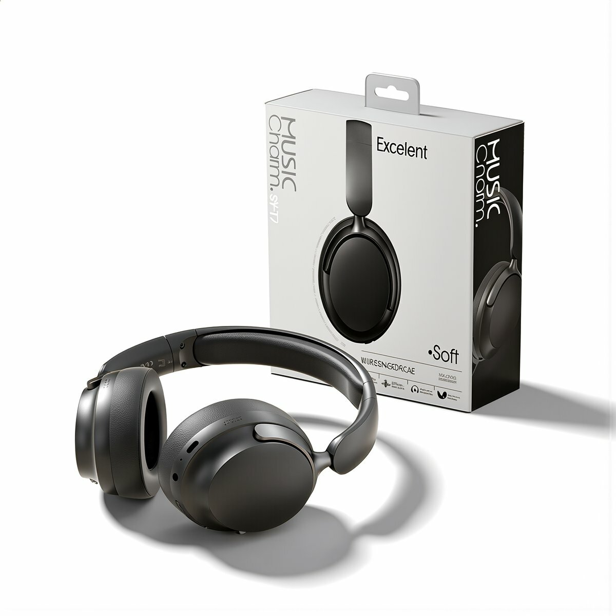 Беспроводные наушники SY-T7 с системой объемного звука Bluetooth 5.4 40мм Hi-Fi драйвер поддержка проводного подключения цвет бежевый