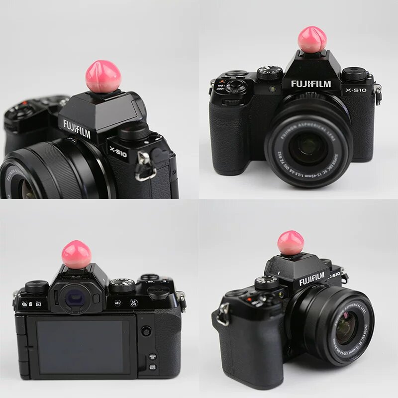 Накладка на горячий штырь для камеры Nikon с дизайном Персика 3D мультяшный стиль совместимость