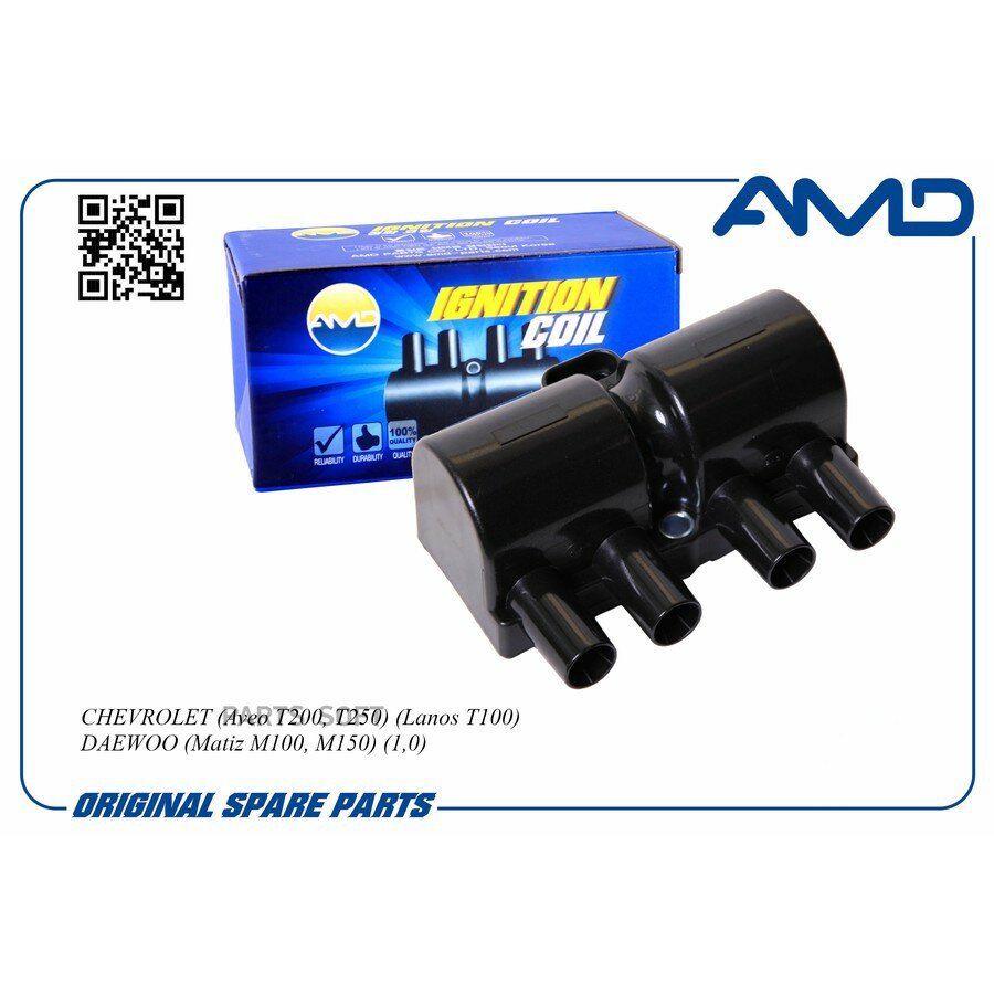 Катушка зажигания Daewoo Nexia SOHC 08-; Chevrolet Aveo, Lanos; ZAZ Chance, Sens \ AMD AMD. EL414 AMD AMDEL414 | цена за 1 шт