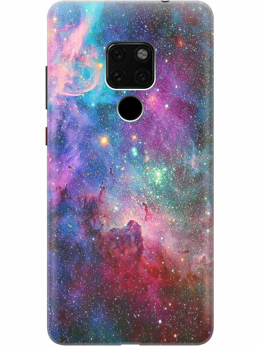 Ультратонкий силиконовый чехол-накладка для Huawei Mate 20 с принтом "Волшебный космос"