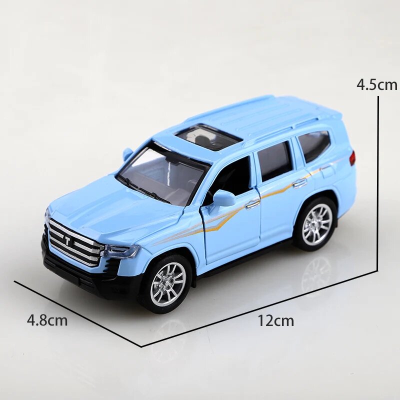 Металлический Land Cruiser голубой 1:36