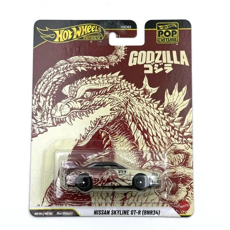 Машинка Mattel HOT WHEELS POP CULTURE 1/64 Nissan Skyline GT-R (BNR34)