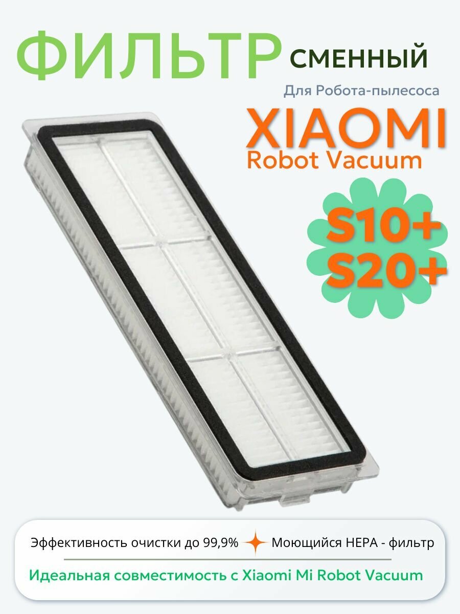 Фильтр для робота-пылесоса Xiaomi Robot Vacuum S20+ S10+ BHR8158EU BHR6368EU нера фильтр для пылесоса