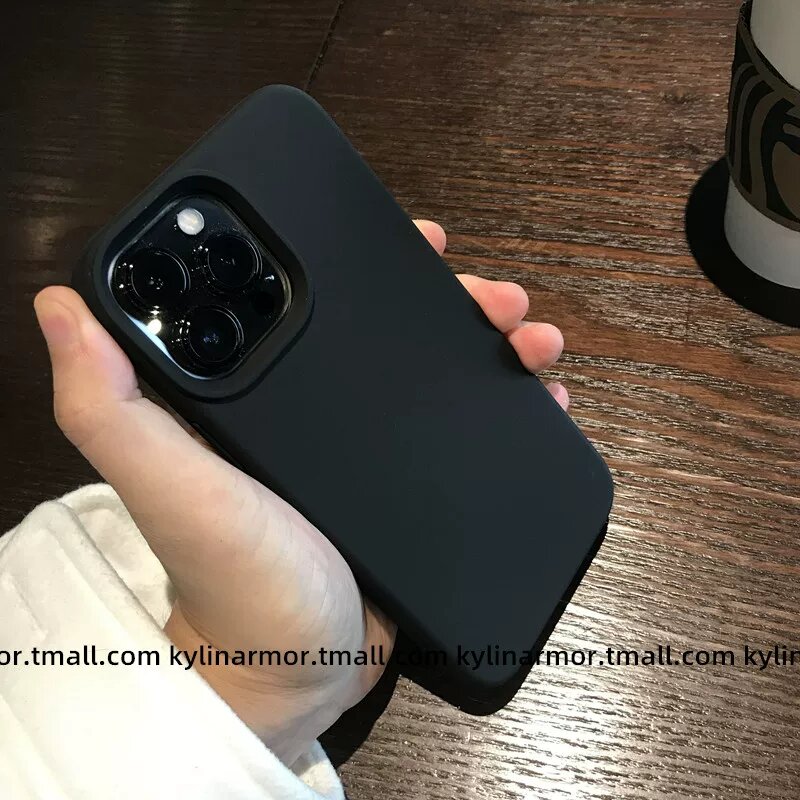 Чехол из жидкого силикона для Redmi Note 11 Pro, черный, защита от царапин и ударов