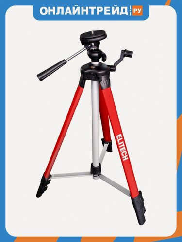 Изображение товара Штатив элевационный Elitech 2210.000200 выс63-150см,1\4",1.3кг