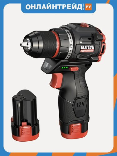 Изображение товара Дрель Elitech HD Professional Elitech аккумуляторная CD 12L2 (E2201.038.01)