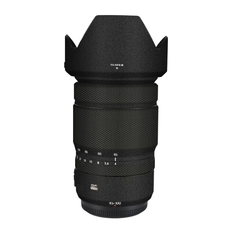 Защитная пленка для объектива Fuji GF45-100F4 с матовой углеродной волоконной текстурой в черном - 3M клей