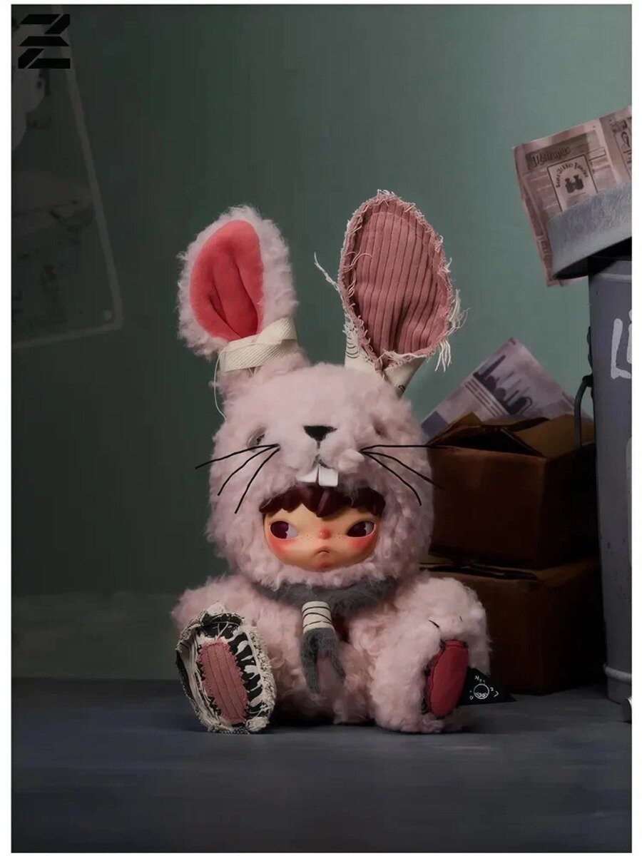 Коллекционные плюшевые арт-игрушки Hirono Little Hare Plush Doll Pendant