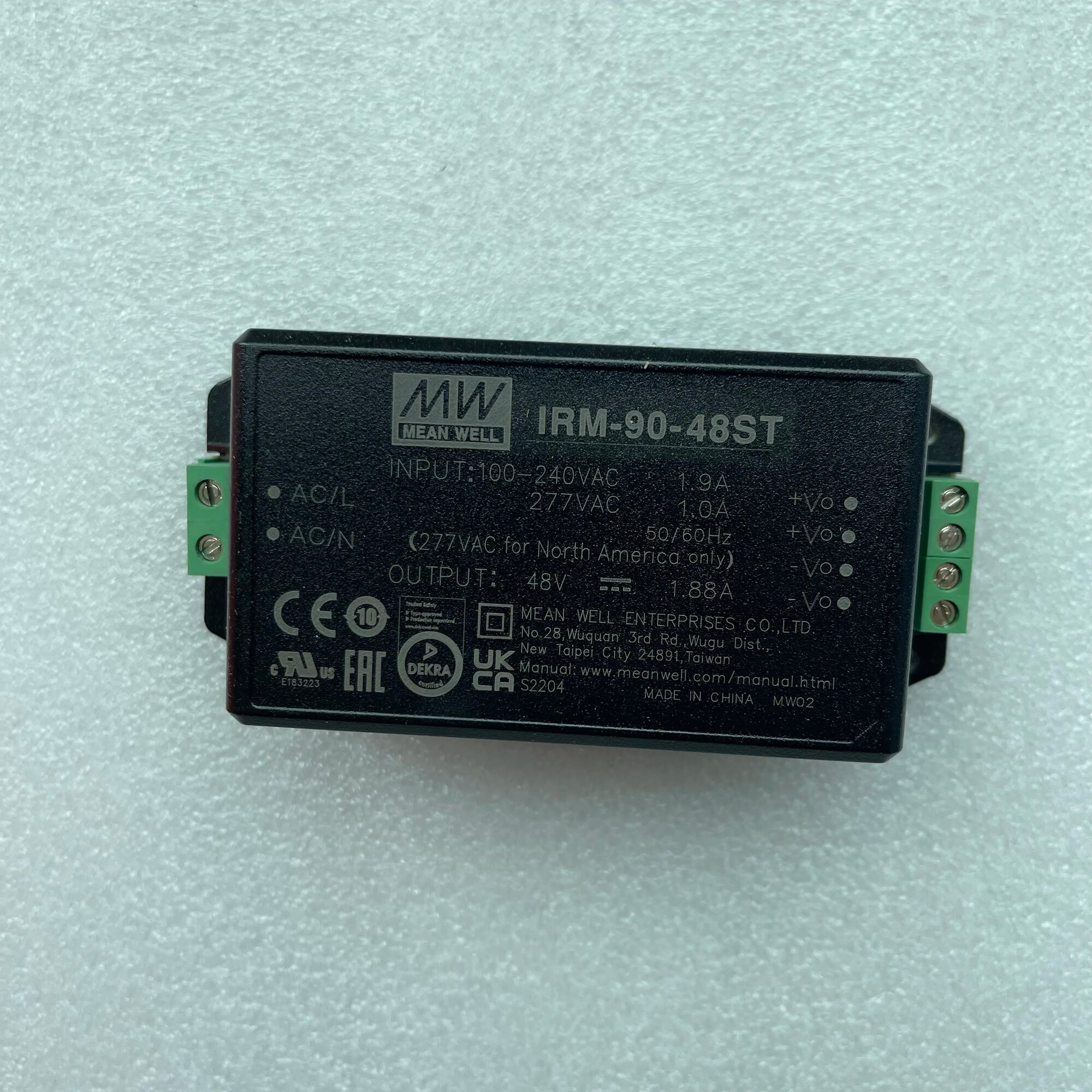 MEAN WELL 90 Вт зеленый импульсный источник питания IRM-90-ST IRM-90-24ST 24V