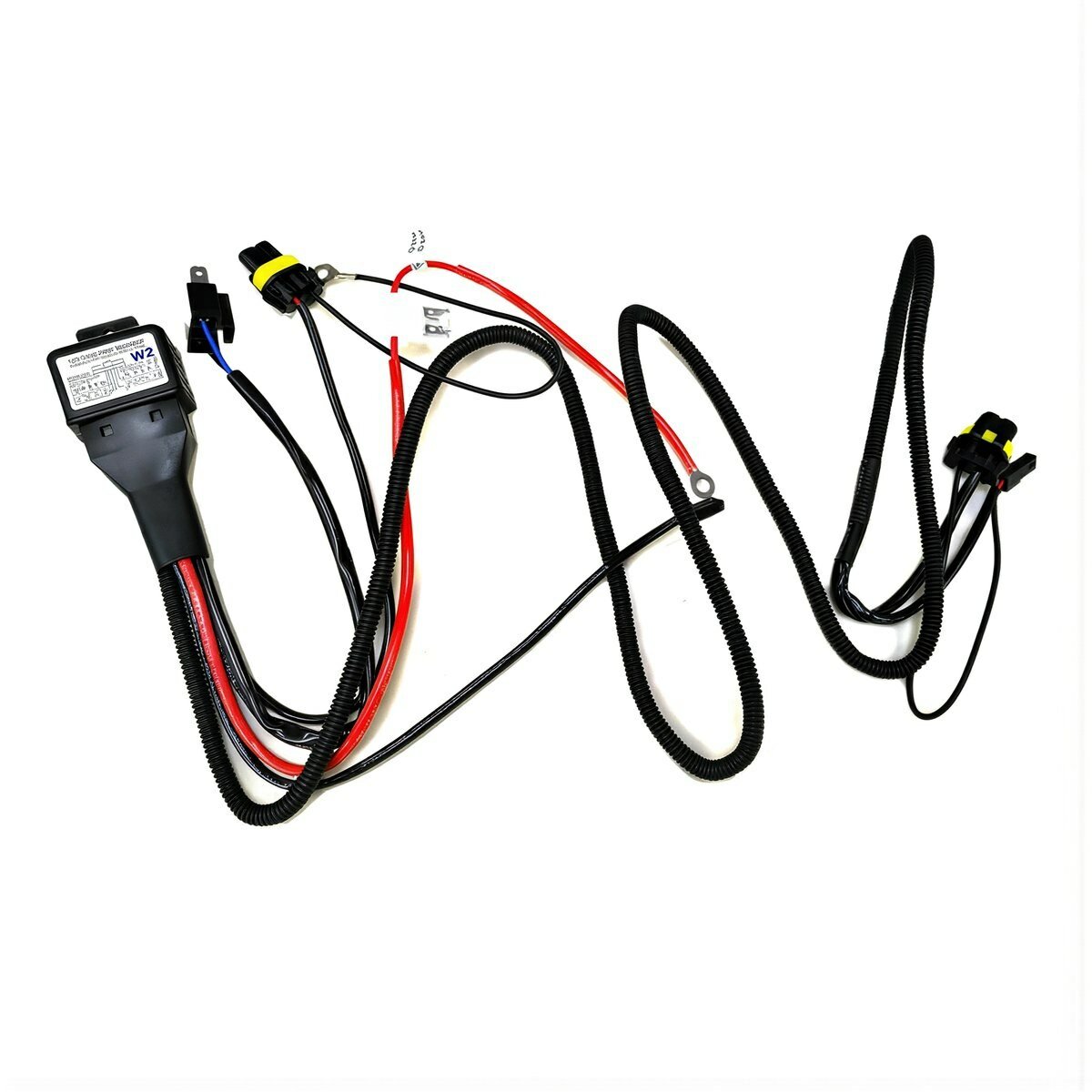 Автомобильная проводка для тюнинга ксеноновых фар 12V 55W комплект W2 две лампы 9007 тип прочный изолятор