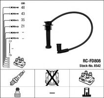 Комп. проводов Ford Focus, Mondeo 1.8,2.0L 16V (NGK 8542)