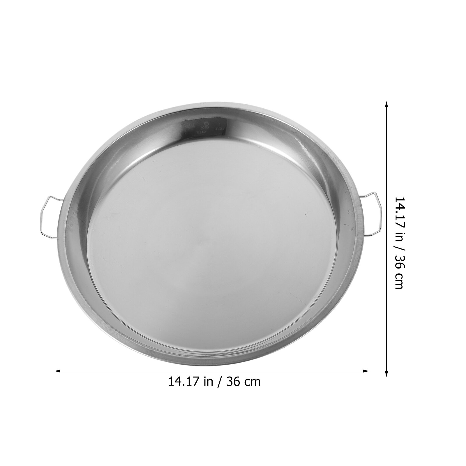 Stainless Steel Steaming Plate Для Приготовления Еды На Пару С Двумя Ручками 36X36X2 5Cm