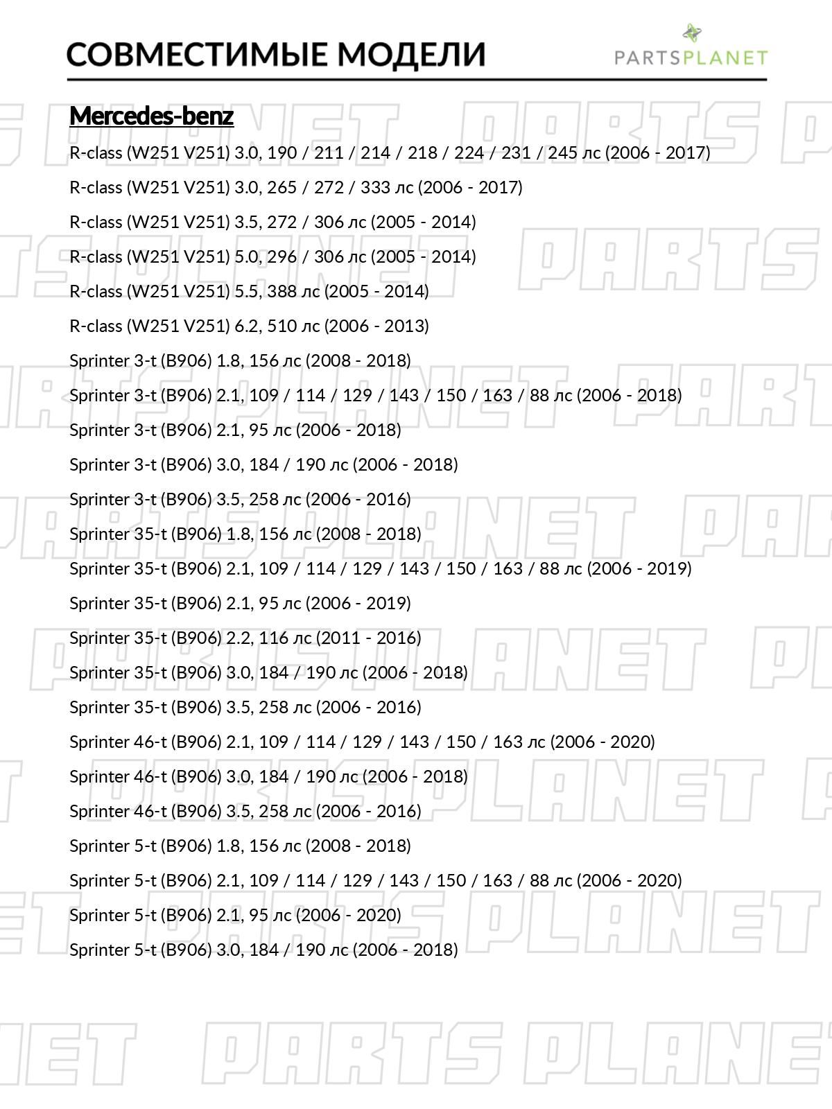 Компрессор уровня подвески, для Мерседес Р-Класс 2006-2017, Спринтер 3-t 2008-2018, 5-t 2008-2018 A2513202704 арт 8855335