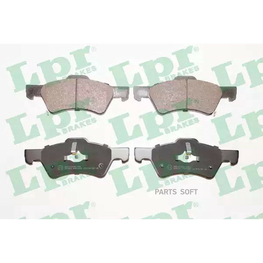 LPR 05P1006 Колодки тормозные CHRYSLER VOYAGER/DODGE CARAVAN 00- передние 16"