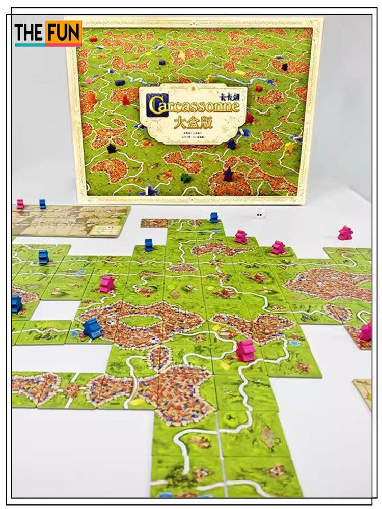 Carcassonne Big Box: Базовая игра + 11 расширений, средневековая стратегия для веков 7+, 2-6 игроков, Китайская версия