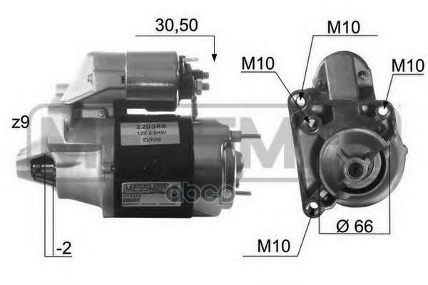 Стартер MITSUBISHI/ RENAULT/ CITROEN/ PEUGEOT Era арт. 220389