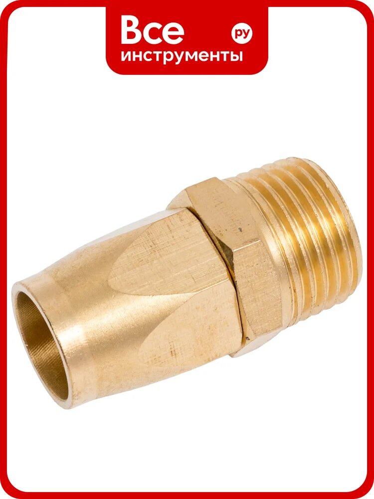 Соединитель резьбовой 1/2", с зажимом для шланга 10х14 мм Partner PA-B1410/4(17677)