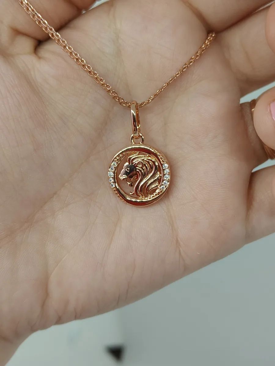 Подвеска FJ Fallon Jewelry, искусственный камень, золотистый — фото 1
