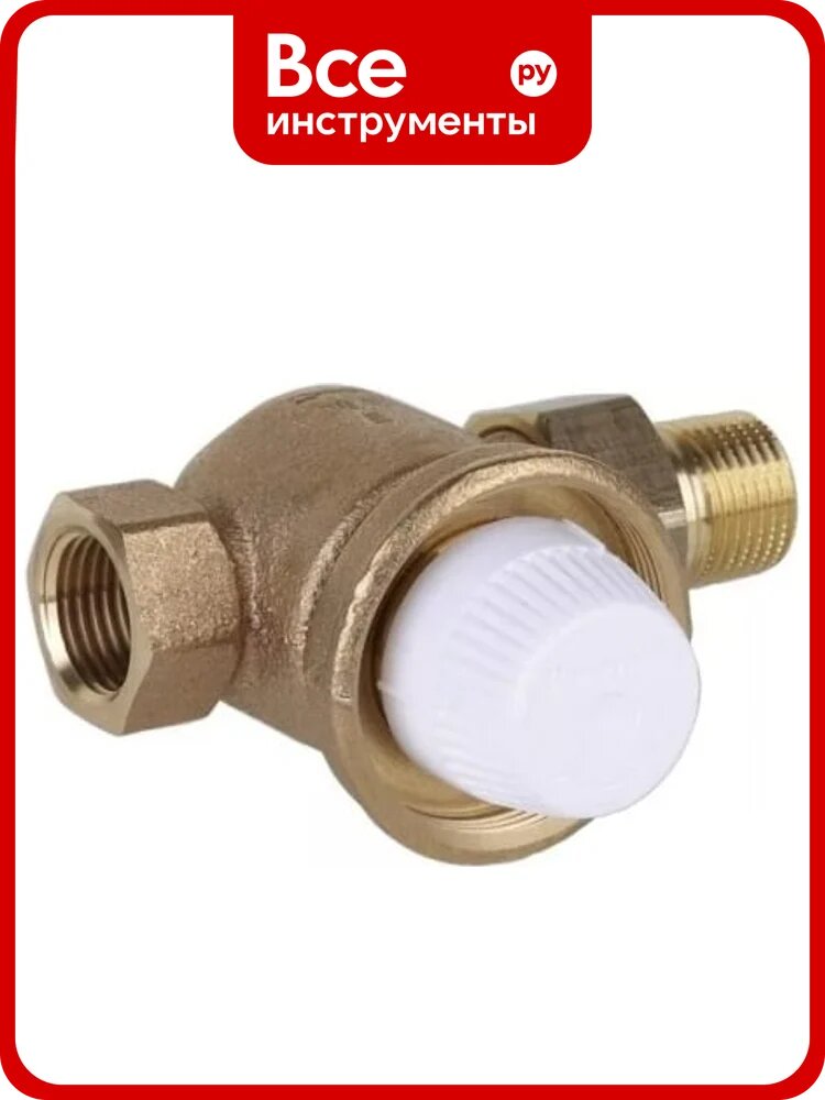 Вентиль для радиатора Honeywell Home 1/2 прямой, под термоголовку, KVS=3.5, бронза, PN10 V2050DH015