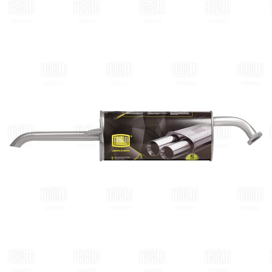 Глушитель Для А/М Hyundai Solaris (10-) Kia Rio (11-) Седан Алюминиевая Сталь (TRIALLI EMM0808)