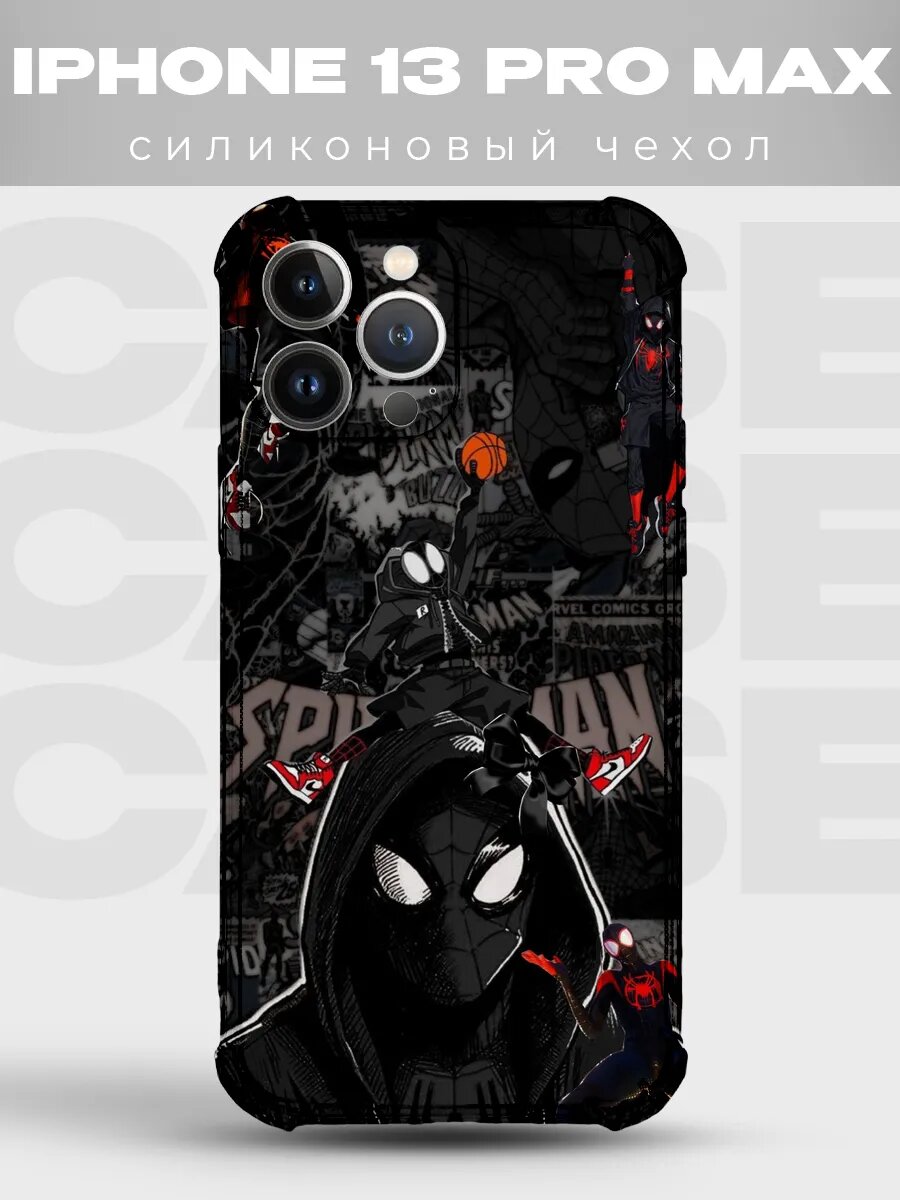 Чехол на iPhone 13 Pro Max Человек-паук spiderman комикс spi