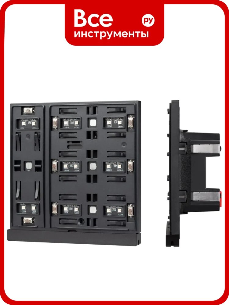 Механизм панели INTELLIGENT ARLIGHT KNX-304-22-IN Black 1шт 051688