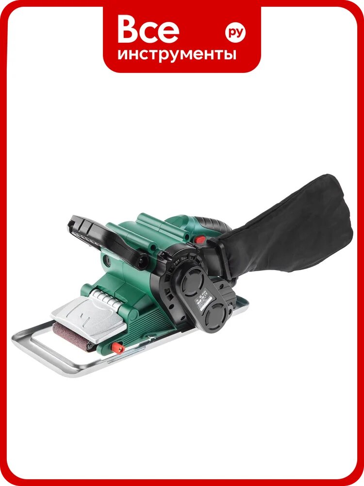 Ленточная шлифовальная машинка Hammer Flex 800Вт 120-290м/мин лента 75x457мм рамка, струбцины 2шт LSM800B 158564
