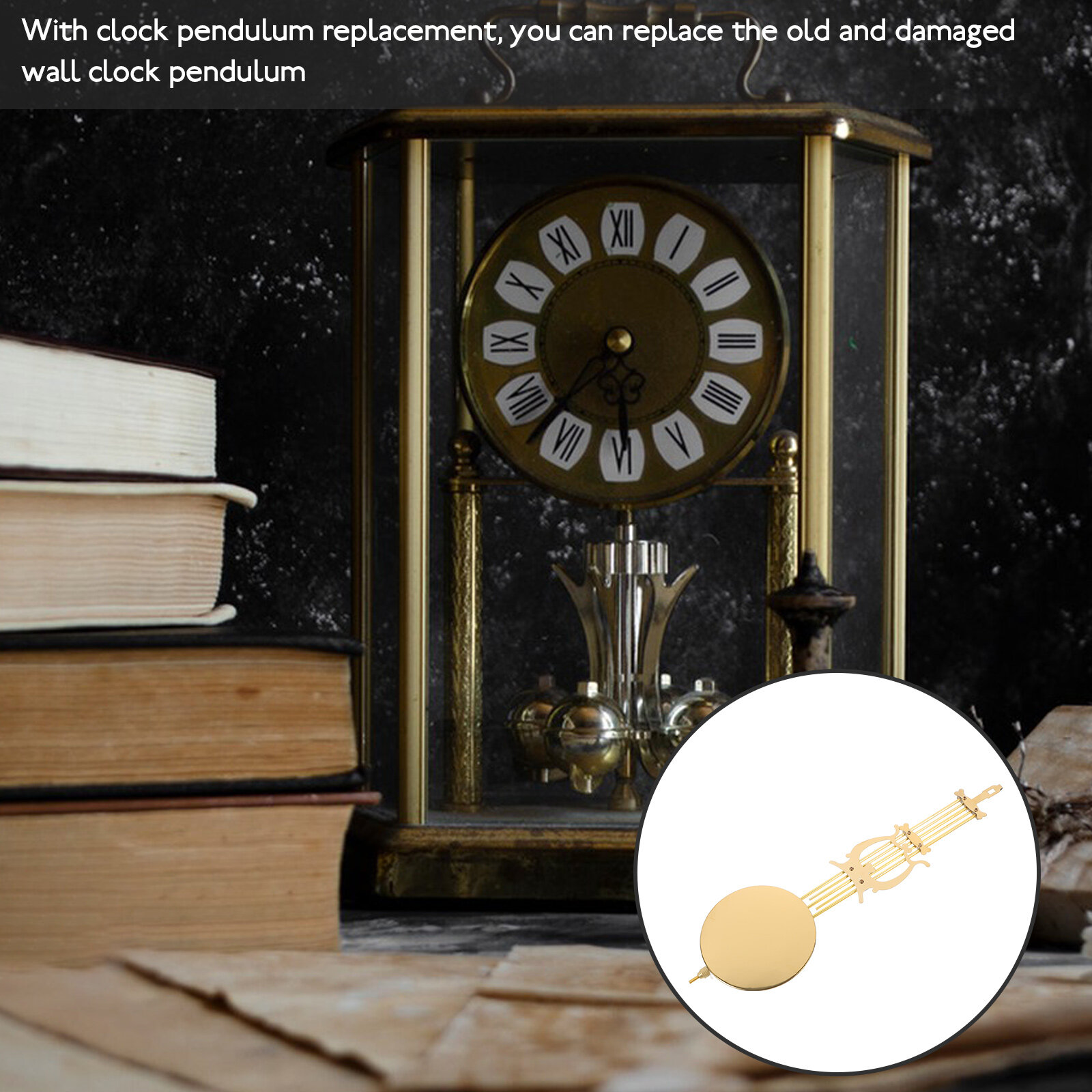 Металлический Ключ Цифровые Часы Pendulum Замена Настенных Часов 30.00X9.00X0.30Cm