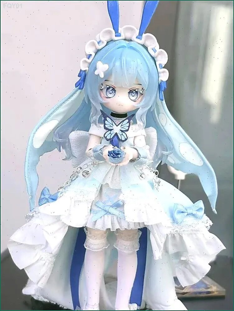 BJD кукла "реконструкция видения", 1/12, голубая, 15 см, Китай