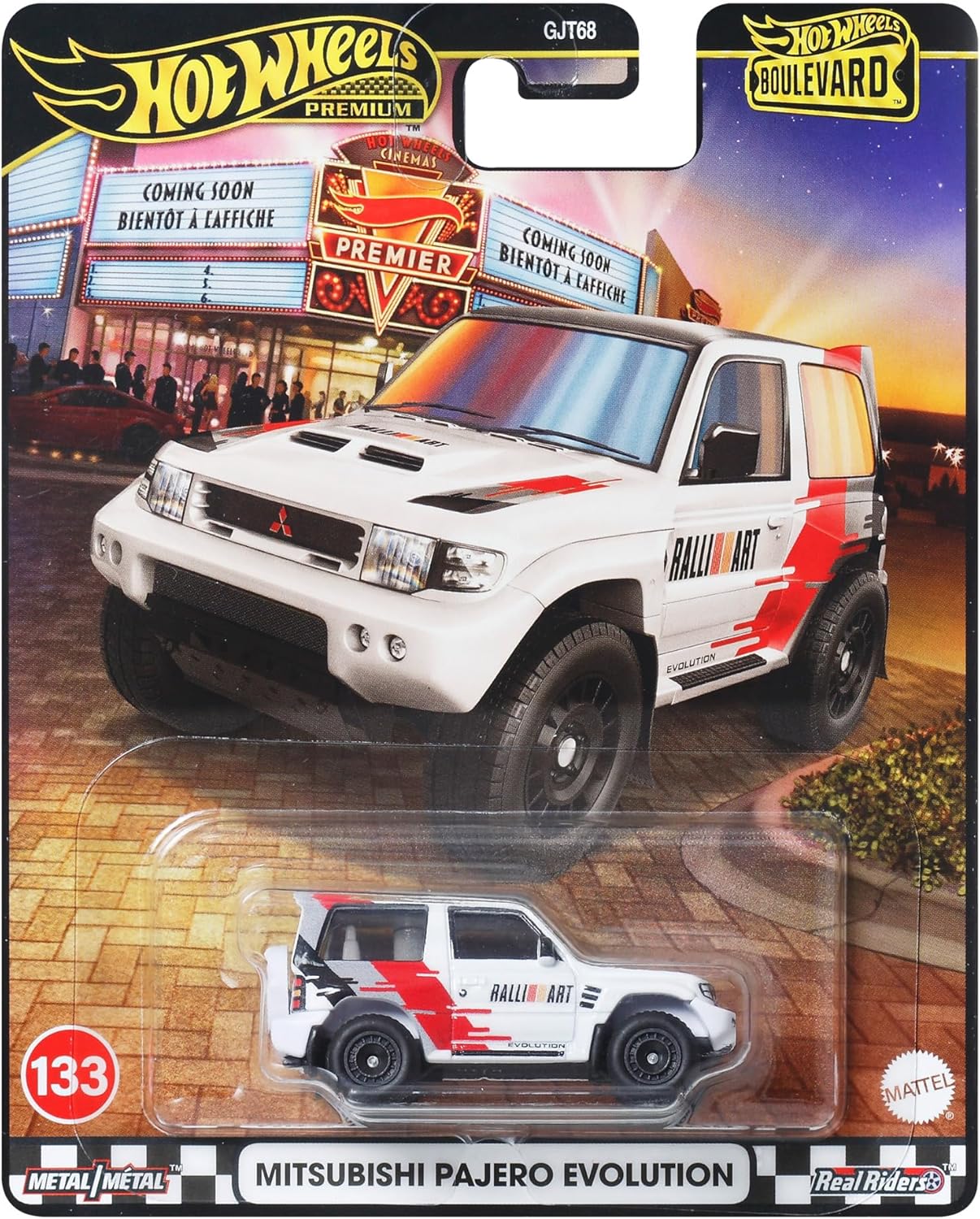 Hot Wheels Mitsubishi Pajero Evolution White (коллекция Boulevard 2025, №133) - коллекционная Premium машинка