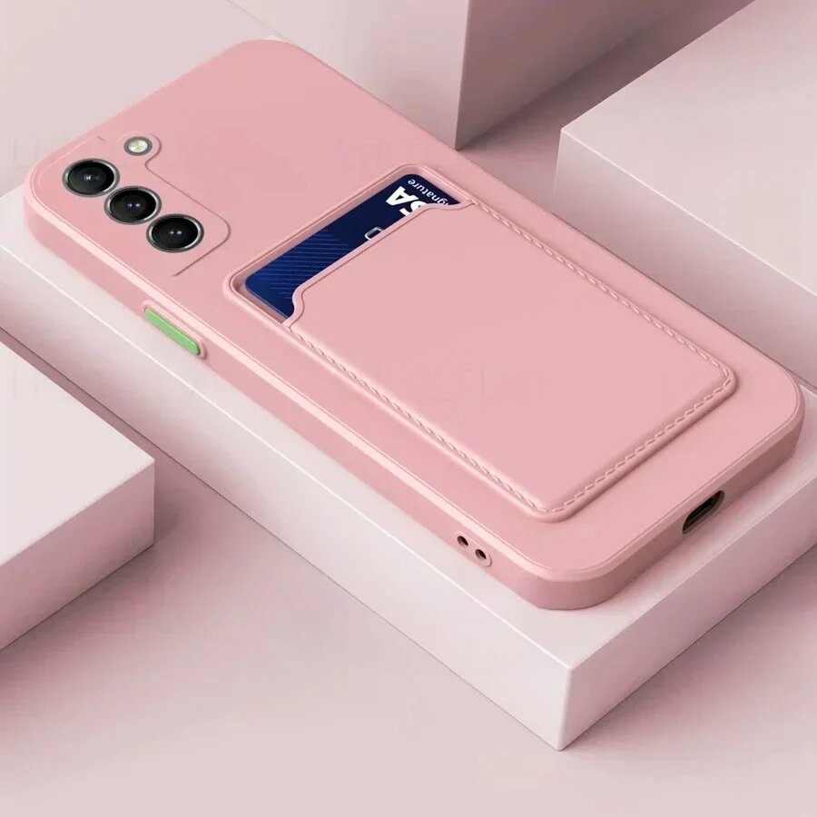 Силиконовый Чехол-кошелек Samsung S25FE Pink