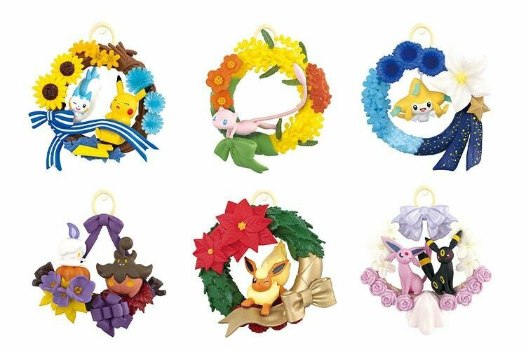 Набор конфетных игрушек RE MENT Pokémon Seasonal, Full Box 6 шт.