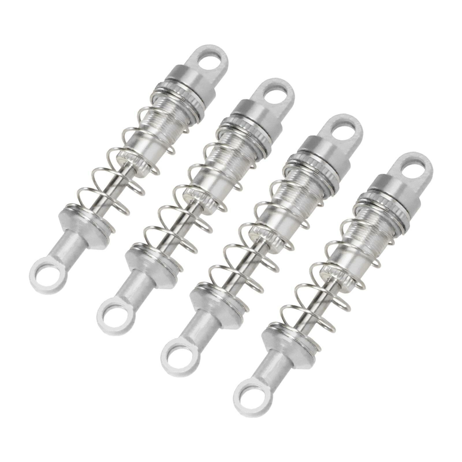 4 масляных амортизатора для модернизации радиоуправляемой машины, детали демпферов для MN98V2 MN168 D90, серебристые.