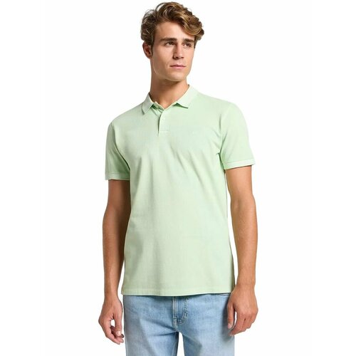 фото Поло lee men regular garment dye polo, размер l, зеленый