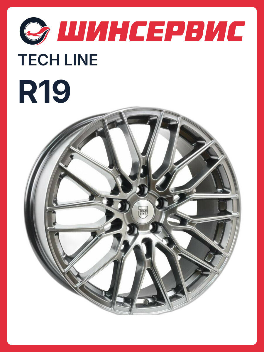 Литой колесный диск Tech Line 901 R19x8J 5x108 ET42.5 ЦО63.4 для автомобиля