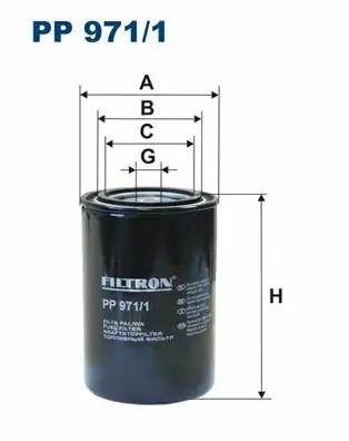 Топливный фильтр filtron pp 971 omn rvi magnum/midlum/premium, iveco