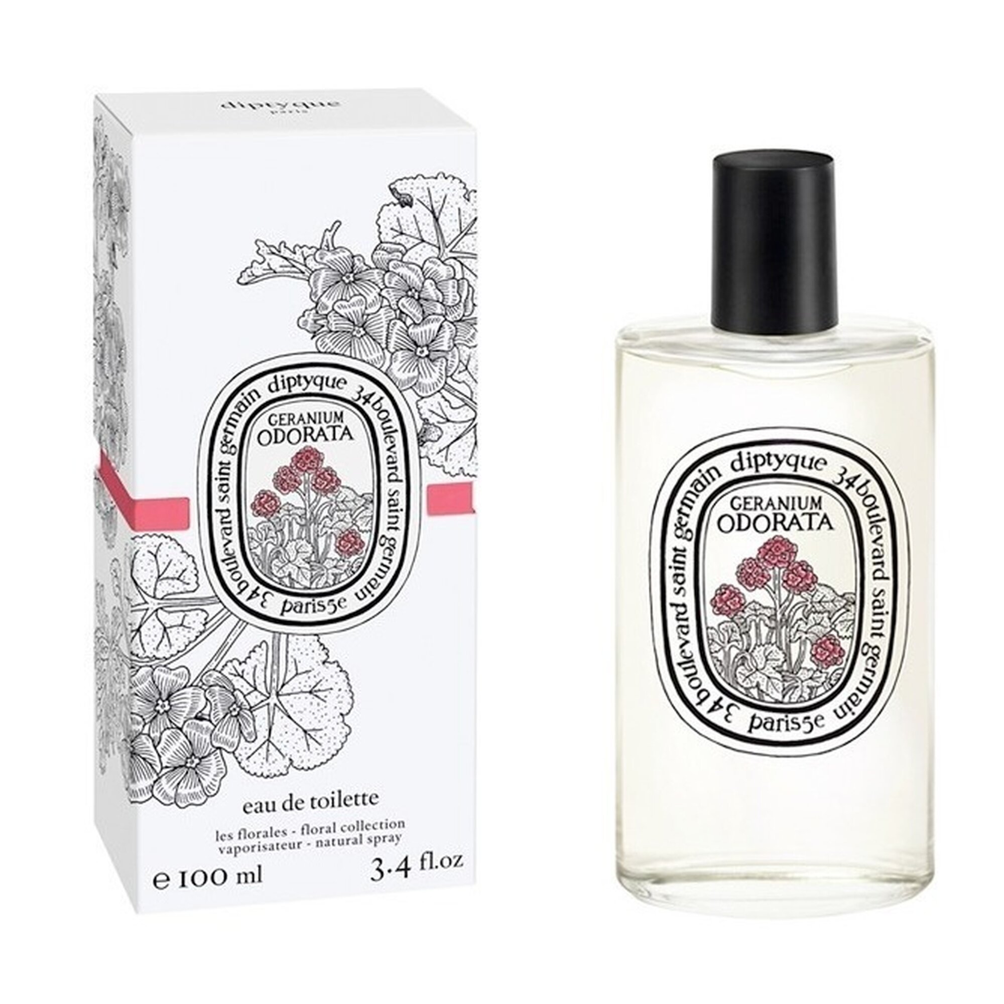 Туалетная вода Diptyque "Geranium Odorata", унисекс, объем 100 мл